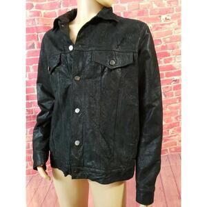 United Face New York Black Genuine Leather Men's Jacket Size XL NEW